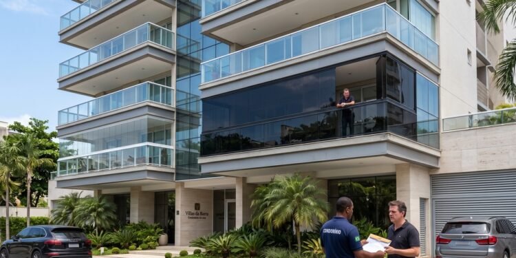 Morador de condomínio de luxo instala envidraçamento de sacada escurecido fora do padrão arquitetônico aprovado na assembleia; Justiça julga procedente a ação do condomínio e obriga o proprietário a desfazer a obra de R$ 12.000 em até 30 dias sob pena de demolição compulsória.