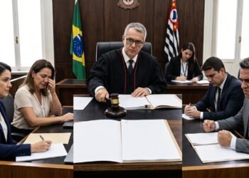 Durante partilha de bens em divórcio litigioso, marido declara não possuir economias guardadas, mas laudo pericial financeiro descobre a conversão de R$ 180 mil de uma conta conjunta para carteiras não rastreáveis de Bitcoin meses antes da separação; o juiz caracteriza a manobra como fraude à meação matrimonial e determina o bloqueio imediato das contas bancárias e bens pessoais do ex-cônjuge para compensar a quota-parte da esposa.