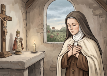 Santa Teresinha do Menino Jesus nos ensina que, “às vezes, não sentir nada na oração é uma forma de continuar acreditando sem depender de consolo”