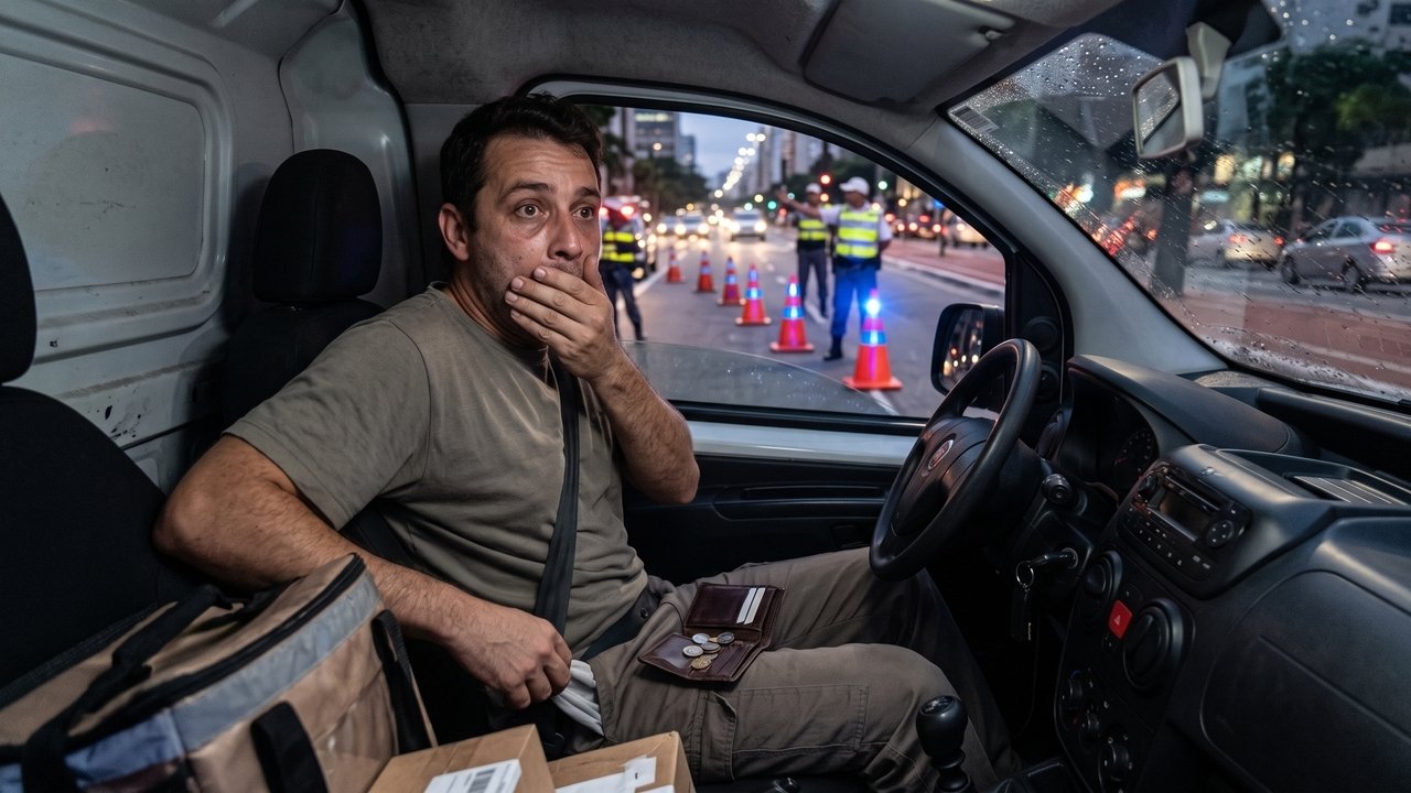 Motorista é parado em blitz e entrega apenas a CNH pelo celular após deixar a carteira física em casa; a versão digital tem validade legal em todo o território nacional