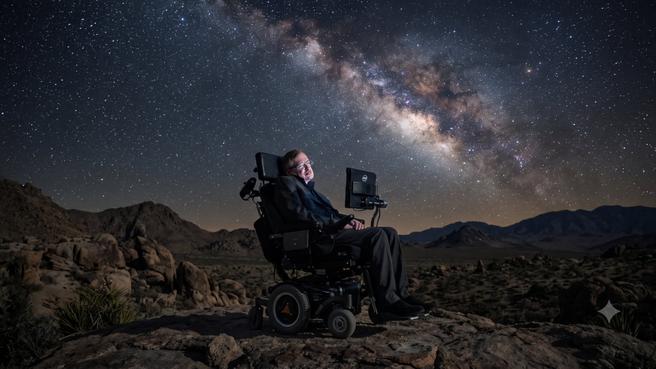 Stephen Hawking, cientista: “Pessoas calmas e quietas têm as mentes mais barulhentas e barulhentas.”