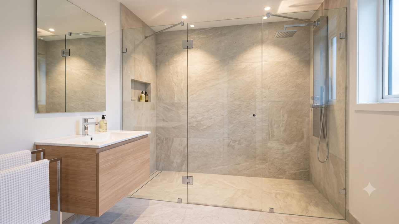 Os designers de interiores concordam: o box com moldura deixará de ser instalado em 2026 e o modelo sem perfis começará a ser usado