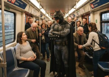 O surpreendente "Efeito Batman" no transporte público e o motivo pelo qual sua aparição silenciosa transformou a gentileza dos passageiros