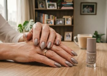 Helena trocou o nude clássico pelo acinzentado nas unhas e o resultado ficou mais elegante do que ela esperava