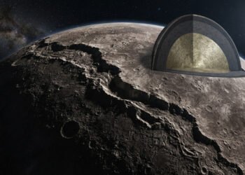 Mercúrio é o menor planeta do Sistema Solar, mas seu núcleo metálico preenche cerca de 85% de seu raio, deixando uma camada rochosa tão fina que o resfriamento enrugou a superfície, formando penhascos com centenas de quilômetros de comprimento