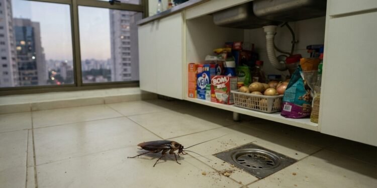 Baratas conseguem subir até qual andar? Morar em apartamento alto evita o problema? Elas chegam mais longe pelo prédio do que muita gente imagina