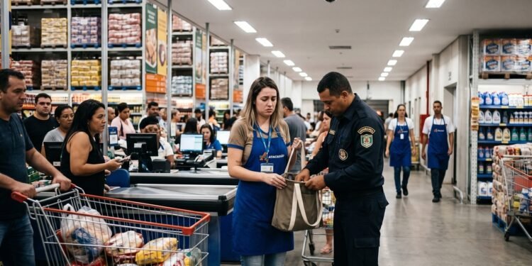 Funcionária de rede atacadista é submetida a revistas diárias em sua bolsa ao final do expediente, de forma ostensiva na frente de outros funcionários e clientes. Incomodada, ela ingressa com ação trabalhista. O juiz condena a empresa a pagar R$ 10 mil de indenização por danos morais, classificando a prática como vexatória e uma ofensa à intimidade da trabalhadora, que já era monitorada por câmeras no ambiente. 