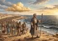 Moisés ficou diante do mar sem saber como seguir, mas Deus disse: “Diga aos filhos de Israel que marchem” — Êxodo 14:13-16