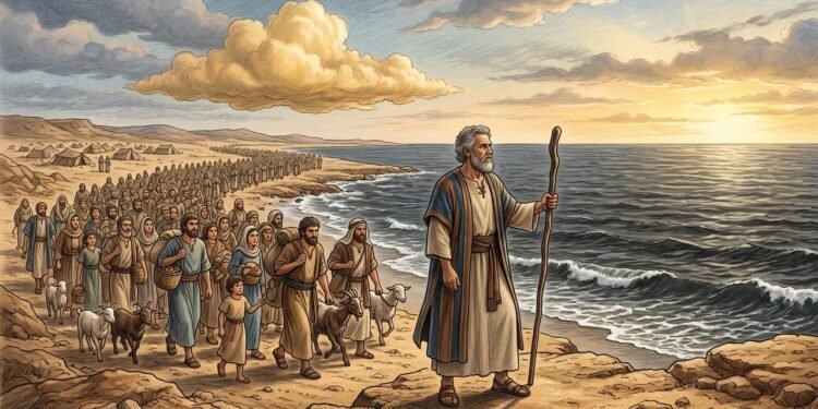 Moisés ficou diante do mar sem saber como seguir, mas Deus disse: “Diga aos filhos de Israel que marchem” — Êxodo 14:13-16