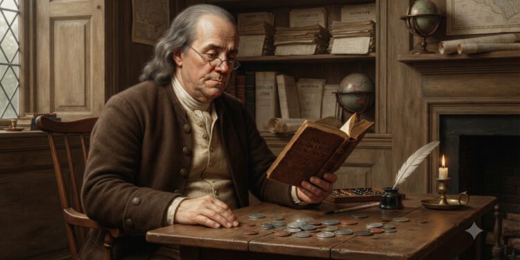 Benjamin Franklin, escritor e inventor: "O caminho para a riqueza depende principalmente de duas palavras, trabalho e frugalidade"