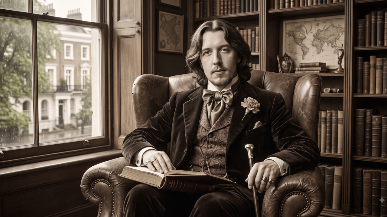 Reflexão de Oscar Wilde, escritor irlandês, sobre amor-próprio, “Amar a si mesmo é o começo de um romance para toda a vida”