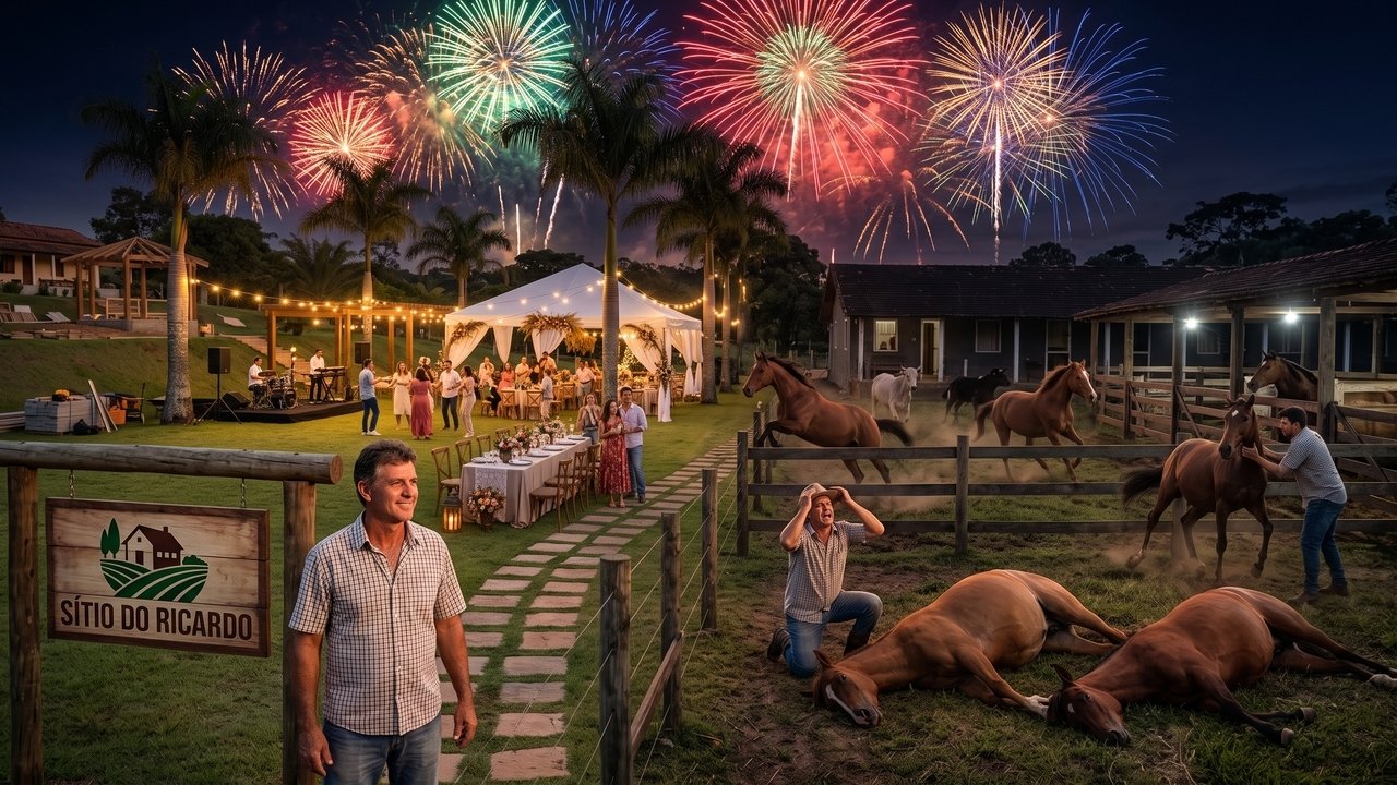 Um sítio alugado para festas promove um show pirotécnico extremamente barulhento. O pânico causado pelo barulho faz com que três cavalos de raça da fazenda vizinha (avaliados em R$ 150 mil) morram de parada cardíaca. O proprietário do sítio é obrigado a ressarcir o valor total dos animais por abuso do direito de vizinhança.