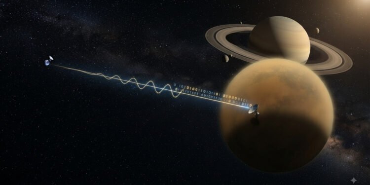 Especialistas da NASA revelam: se Saturno e a Terra trocassem de posição, o tempo de envio das mensagens de Titã mudaria drasticamente