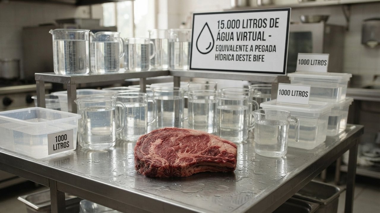 pegada hídrica da carne