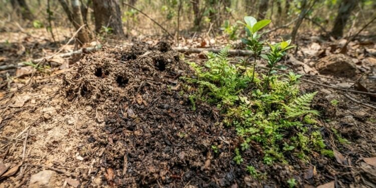 Ao cavar seus túneis sob nossas florestas, as formigas transformam o solo de uma forma que quase ninguém percebe
