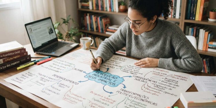 Por que desenhar mapas mentais pode ser melhor para entender assuntos difíceis? A ciência da aprendizagem explica