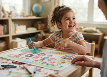 A psicologia infantil mostra que pedir para a criança desenhar o que viveu pode fazê-la lembrar mais detalhes, crianças de 5 e 6 anos que desenharam recordaram mais do que as que apenas contaram