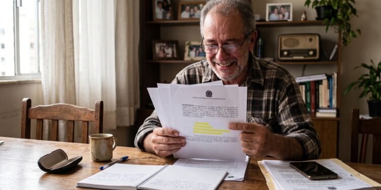 Aposentado de 68 anos descobre desconto mensal de R$ 480 direto no benefício do INSS referente a empréstimo de R$ 16 mil que nunca contratou; banco não apresenta contrato físico assinado nem biometria facial válida; Justiça declara a nulidade do contrato, determina a devolução em dobro dos valores descontados (Artigo 42 do CDC) e fixa R$ 15 mil por danos morais.