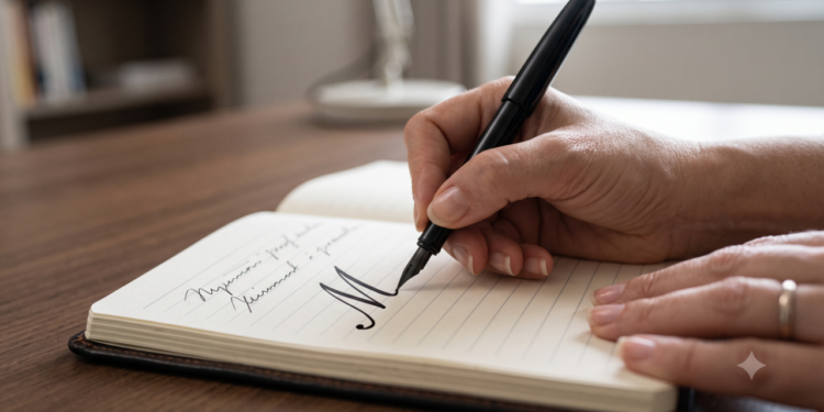 Como uma pessoa controladora escreve a letra “M”, segundo a grafologia