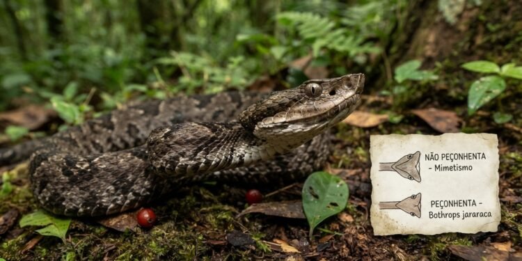 Cabeça triangular significa que a cobra é venenosa? Entenda por que esse velho truque de identificação pode levar você ao erro
