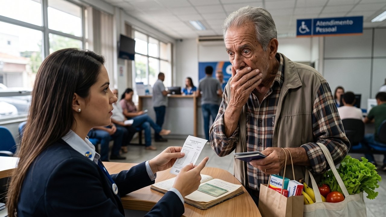 Aposentado de 68 anos descobre desconto mensal de R$ 480 direto no benefício do INSS referente a empréstimo de R$ 16 mil que nunca contratou; banco não apresenta contrato físico assinado nem biometria facial válida; Justiça declara a nulidade do contrato, determina a devolução em dobro dos valores descontados (Artigo 42 do CDC) e fixa R$ 15 mil por danos morais.