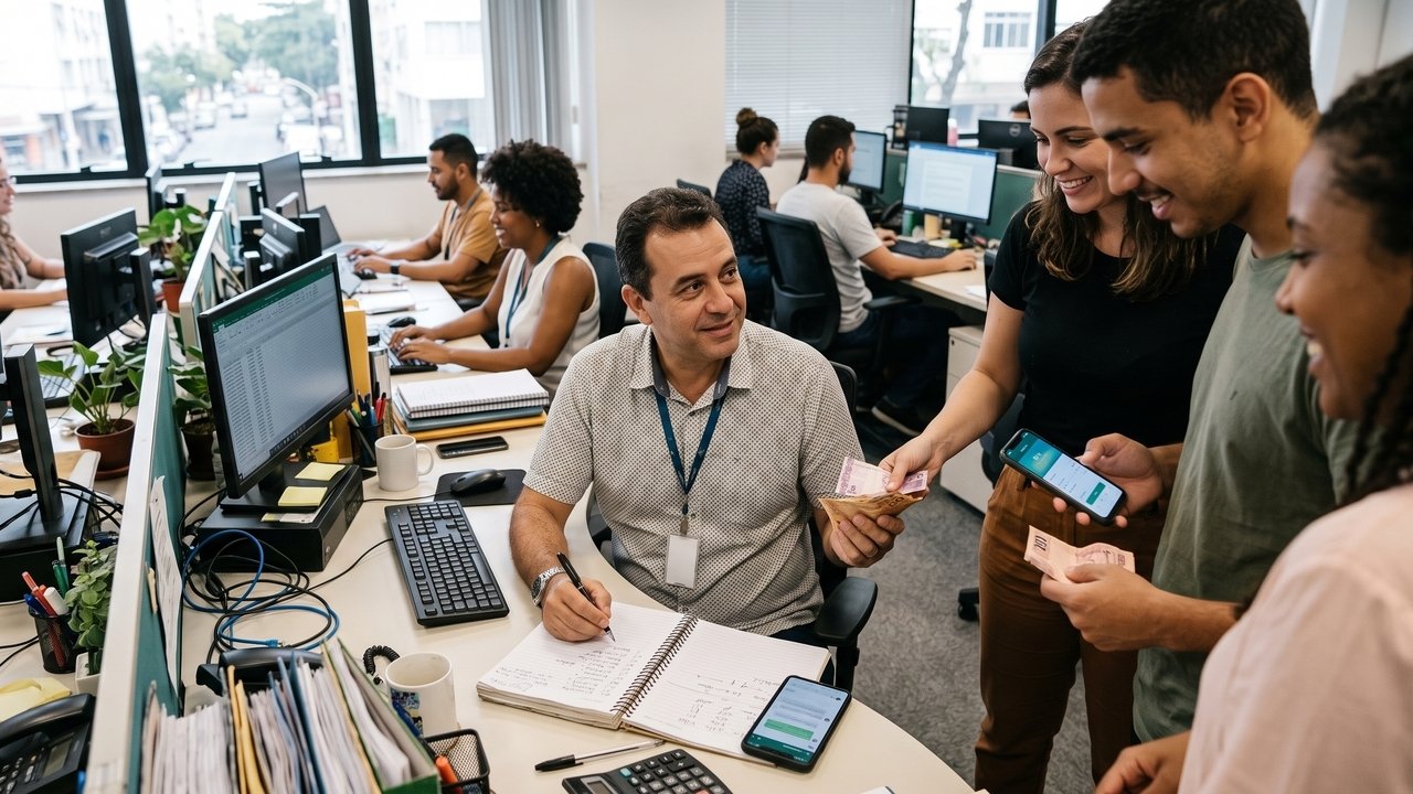 Um grupo de amigos do trabalho faz um bolão para a Mega-Sena pelo WhatsApp e transfere o dinheiro para o organizador. Ele esquece de ir à lotérica, os números do grupo são sorteados e eles perdem o prêmio milionário. Os amigos o processam e a Justiça o condena a indenizar cada um pelo valor proporcional que teriam ganho, aplicando a teoria da "perda de uma chance" e responsabilizando o responsável pela negligência gravíssima. 