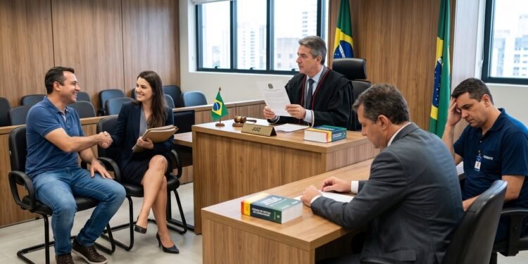 Consumidor deixa mochila no guarda-volumes do supermercado, sob a placa de que "o estabelecimento não se responsabiliza por furtos". A tranca é violada e os pertences são levados. A Justiça ignora o aviso, aplica o Código de Defesa do Consumidor e condena o mercado a ressarcir o cliente integralmente, reconhecendo o dever de guarda e segurança.