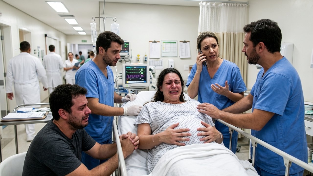 Em trabalho de parto, uma gestante ouviu que o bebê estava em sofrimento fetal e pegou uma ambulância para outro hospital; a indenização caiu de R$ 100 mil para R$ 20 mil porque urgência gestacional era cobertura obrigatória