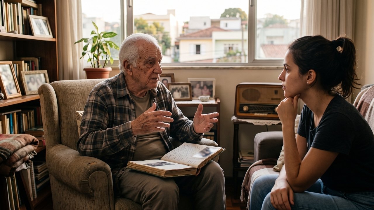 A psicologia diz que quando pessoas com mais de 70 anos começam a contar histórias antigas aos filhos e netos, não estão simplesmente vivendo do passado; chegaram a uma etapa em que transmitir experiências importa mais do que guardá-las para si