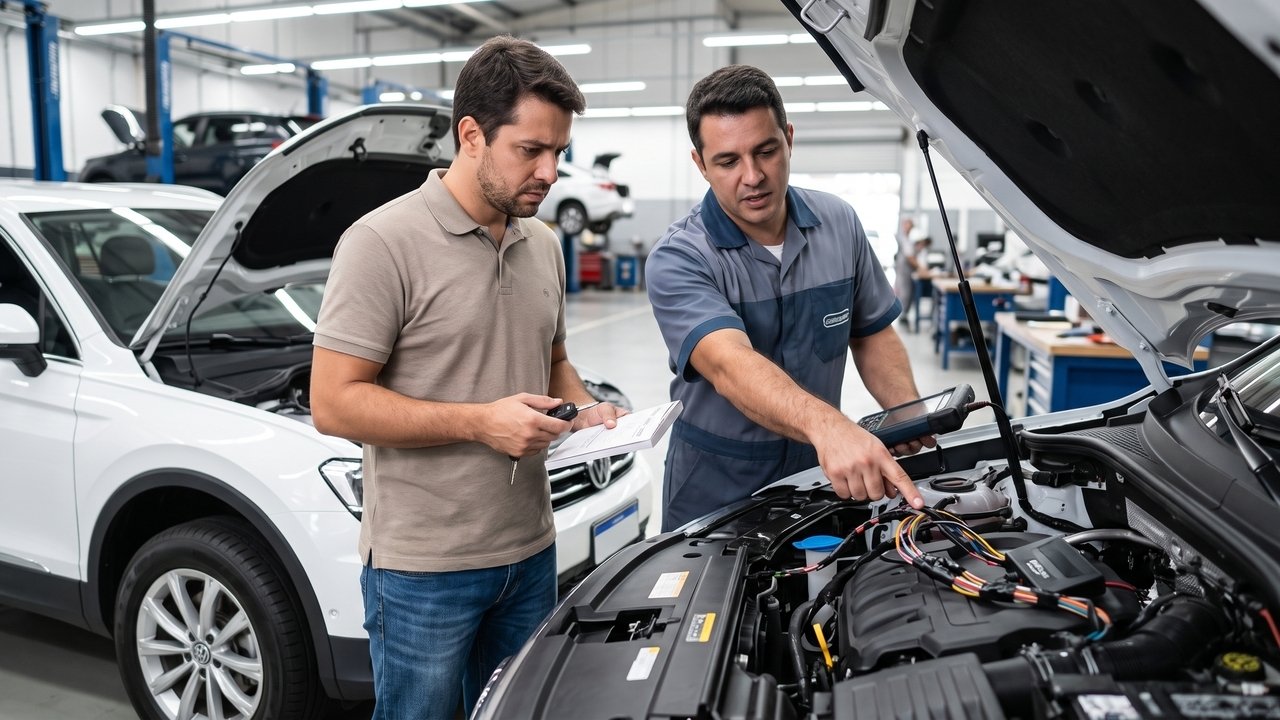Cliente compra carro zero quilômetro, decide instalar teto solar e kit multimídia em uma oficina paralela não homologada para economizar R$ 3 mil e perde a garantia total de fábrica quando o painel elétrico entra em curto-circuito meses depois.