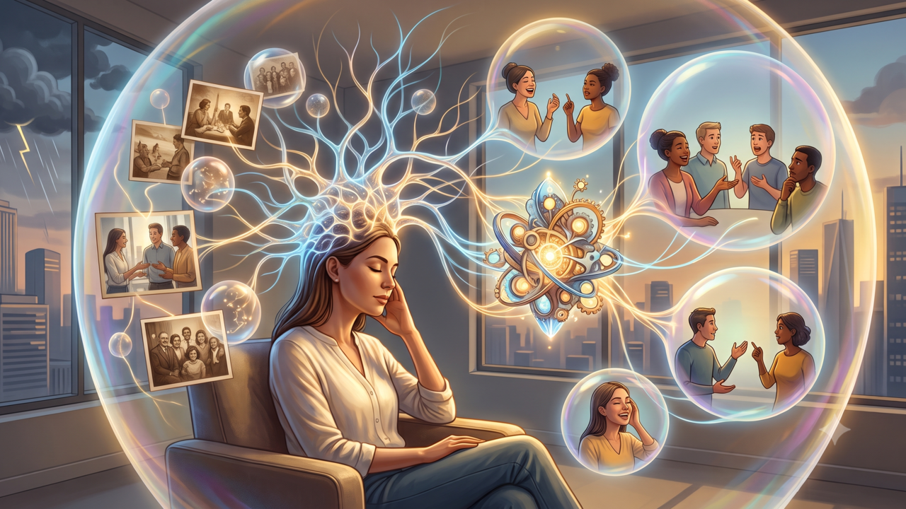 A psicologia diz que imaginar conversas e situações que nunca aconteceram pode estar ligado à criatividade, porque sua mente está ensaiando possibilidades