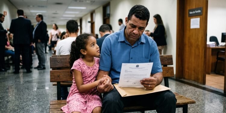 Homem descobre, via teste de DNA, que a filha de 8 anos registrada por ele não é biologicamente sua, após traição confessada da ex-esposa. Ao tentar anular o registro civil de paternidade, o Tribunal de Justiça nega o pedido com base no Tema 622 do STF, decidindo que o vínculo de afeto construído por 8 anos prevalece sobre a verdade biológica, mantendo a obrigação de pensão alimentícia mensal de R$ 1.800.