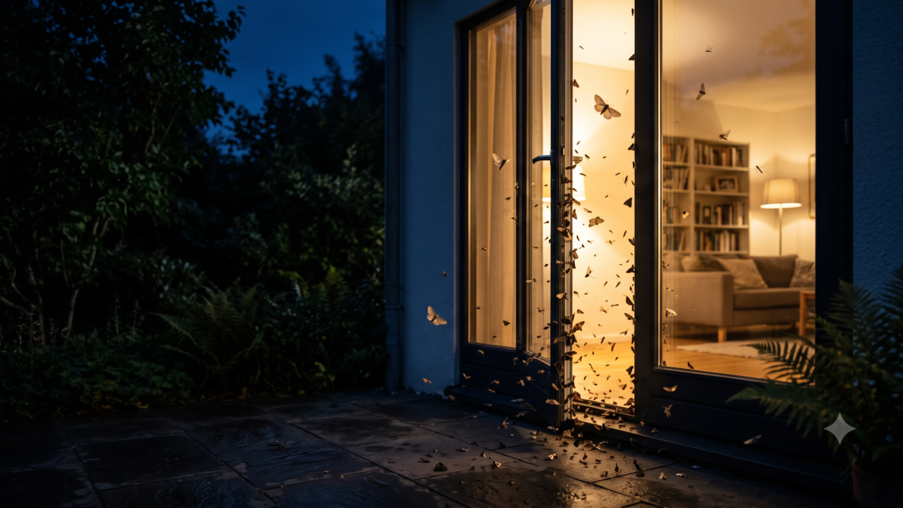 O que significa quando pequenas mariposas aparecem em casa?
