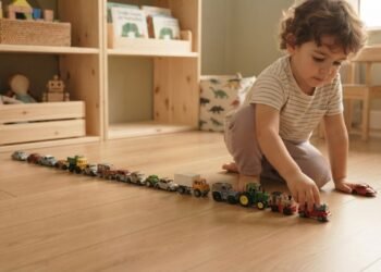 Carrinhos alinhados, bichinhos em fila e objetos separados por cor podem revelar uma necessidade simples de organizar um mundo cheio de estímulos
