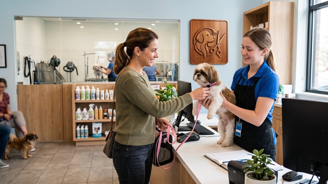 Tutora deixa seu cão Poodle no pet shop para um banho rotineiro. O estabelecimento, para fazer uma "surpresa", tinge as orelhas do animal com tinta rosa sem autorização, causando uma forte alergia no bicho. O local é condenado a pagar todos os custos veterinários e a indenizar a dona por violação da propriedade e do bem-estar animal.