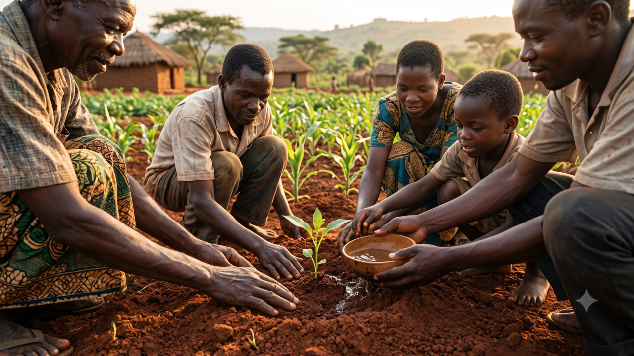 Provérbio africano do dia: “Quando muitas mãos cuidam da mesma semente, a colheita ensina o valor da união”