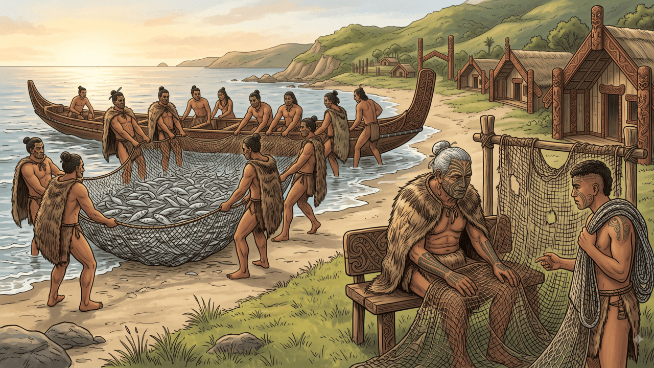Provérbio maori: “A rede velha descansa enquanto a nova rede vai pescar”