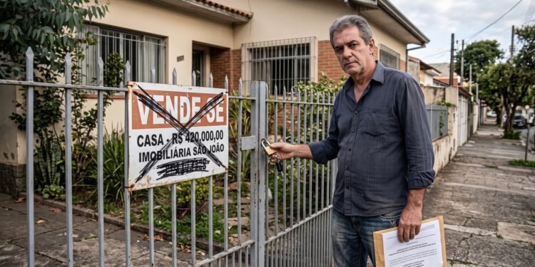 Herdeiro mora sozinho há 6 anos em casa avaliada em R$ 420 mil, deixada pelos pais falecidos, troca as fechaduras do portão para impedir a entrada de corretores e se recusa a vender o bem; os outros 3 irmãos ingressam com Ação de Arbitramento de Aluguel, cobrando a quota-parte proporcional