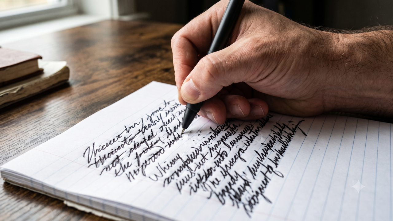 Como uma pessoa controladora escreve a letra “M”, segundo a grafologia