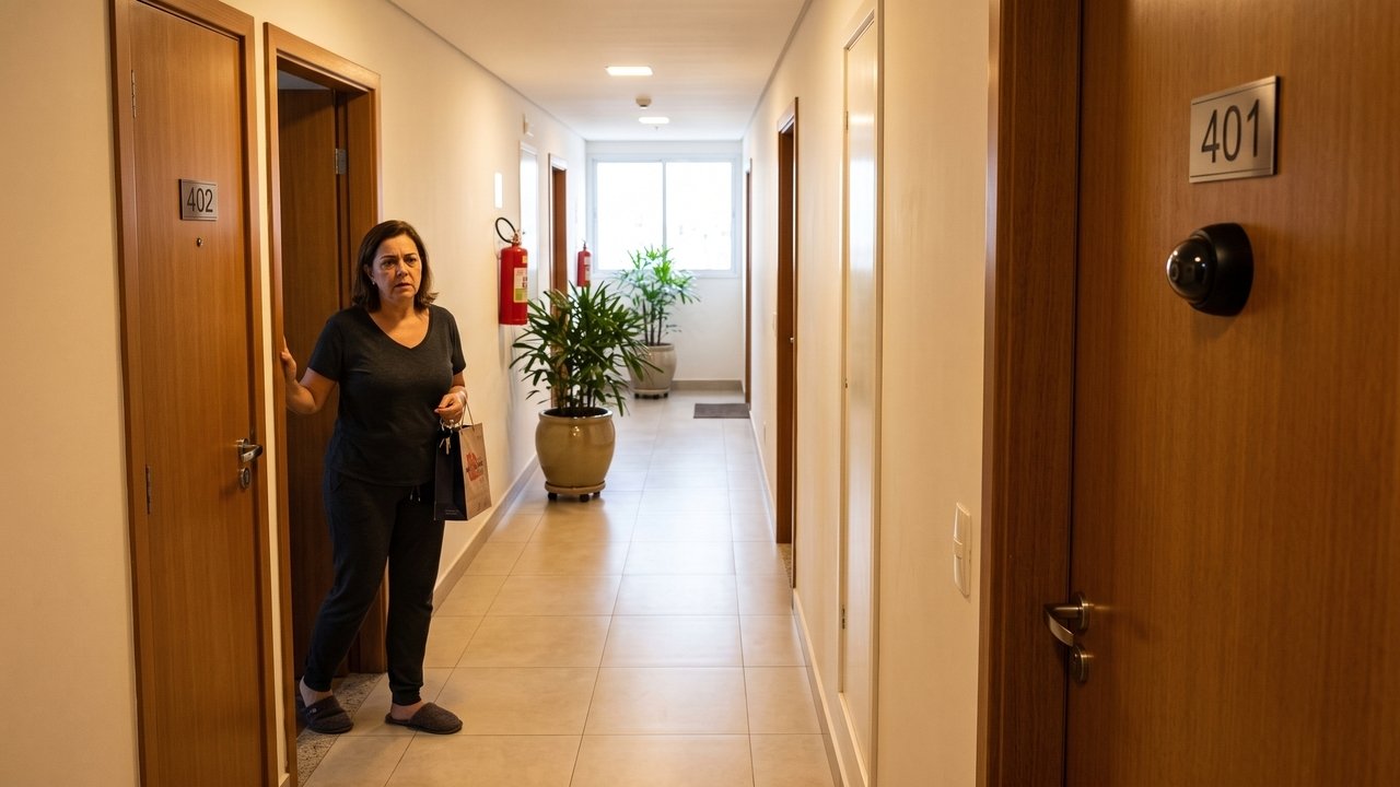 Morador substitui o "olho mágico" da porta por uma microcâmera conectada ao Wi-Fi para monitorar entregas, o aparelho capta áudios e imagens do corredor inteiro e o vizinho da frente consegue na Justiça a retirada do equipamento e indenização de R$ 5 mil por invasão de privacidade.