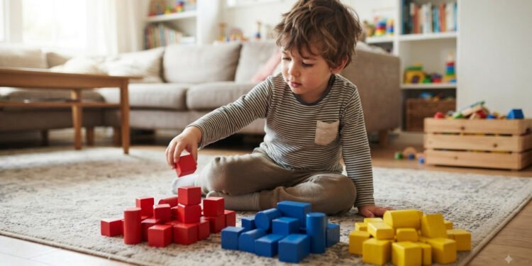 Pesquisas relacionam o hábito de organizar brinquedos por cores com o desenvolvimento da flexibilidade cognitiva infantil