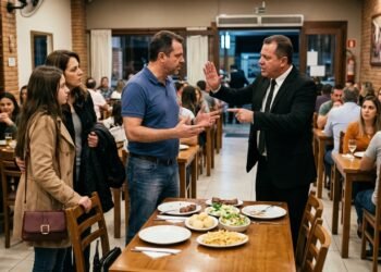 Cliente reserva mesa em rodízio de carnes, desiste após 40 minutos de espera por atraso no atendimento e restaurante exige pagamento de taxa de desperdício de R$ 150 pelas guarnições não consumidas; Juizado Especial anula a cobrança, classificando-a como prática abusiva e fixa indenização de R$ 2.000 por constrangimento ilegal.