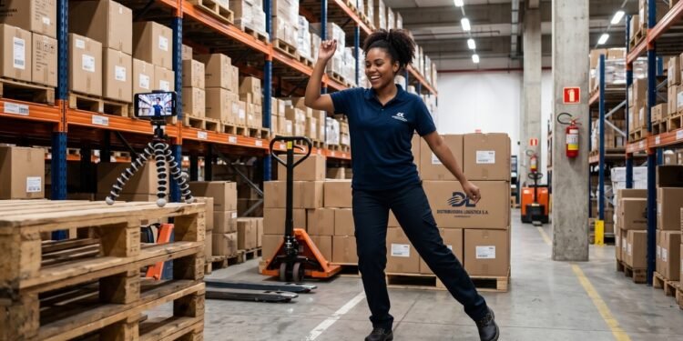 Uma funcionária grava uma coreografia no estoque da empresa, vestindo o uniforme, e posta nas redes sociais. A empresa a demite por justa causa por "incontinência de conduta", e a Justiça do Trabalho valida a demissão devido à exposição não autorizada da marca corporativa