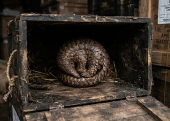 Protegido por uma armadura de escamas, o pangolim não resiste ao tráfico que atravessa continentes
