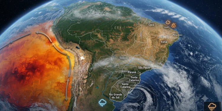 Estudo revela os efeitos do El Niño nas chuvas de diferentes regiões do Brasil