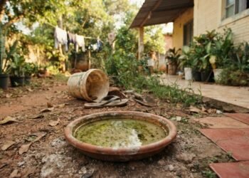 Quintal ou varanda, por que os mosquitos aparecem tanto onde há recipientes com água?