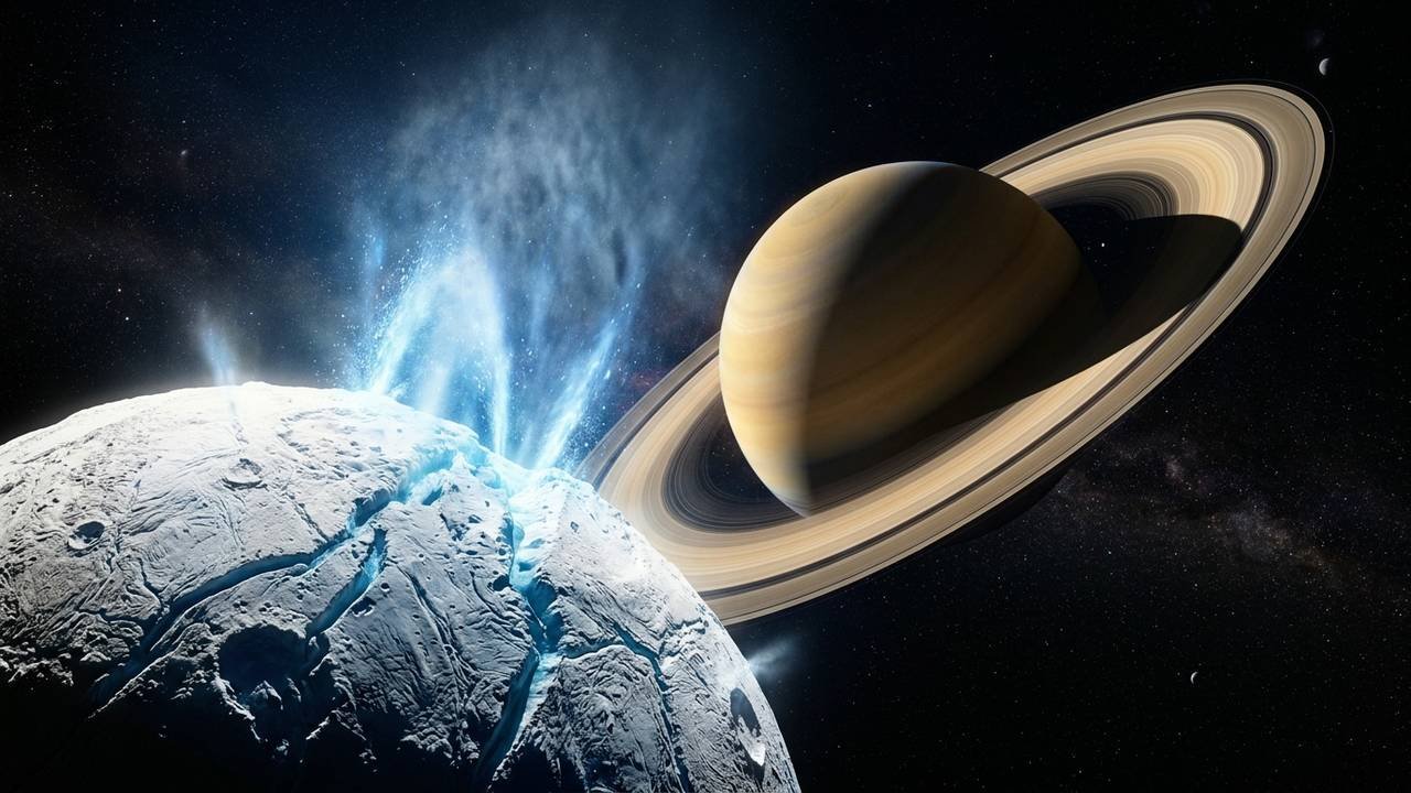 A lua de Saturno que surpreendeu os astrobiólogos: o astro de gelo que esconde um oceano quente e possui os ingredientes para a vida extraterrestre