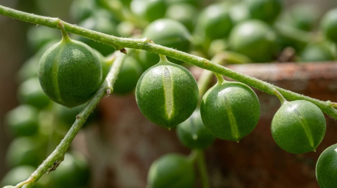 suculenta colar de pérolas
