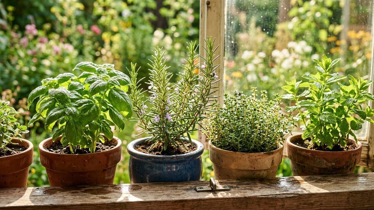 Cultivar ervas aromáticas perto de janelas: o escudo verde natural que mascara odores corporais e afasta mosquitos sem inseticidas