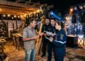 espaço de eventos em área residencial